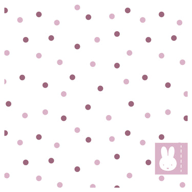 Haza witbaard servetten nijntje roze, 20st.