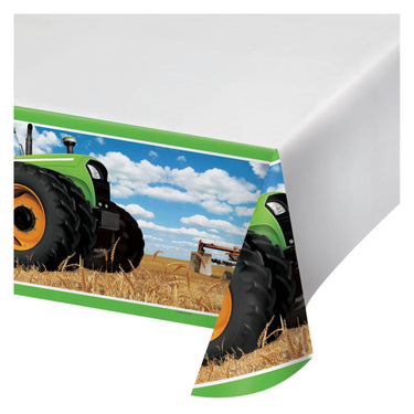 Haza witbaard tractor tafelkleed