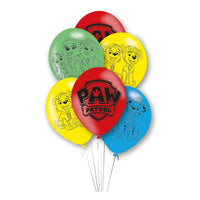 Haza witbaard paw patrol ballonnen, 6st. - Ø 27,5 cm