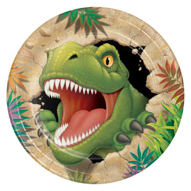Haza witbaard dino bordjes, 8st.