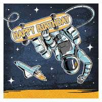 Haza witbaard astronaut servetten, 16st. - 33 x 33 cm