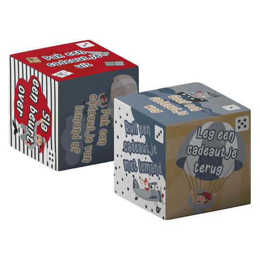 Haza witbaard dobbelsteen sint co. - 12x12cm