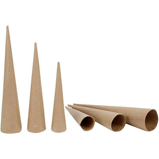Https: www.cchobby.nl hoge-kegels-h-20-25-30-cm-d-4-5-6-cm-3-stuk-1-doos