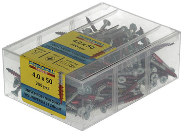 Rotadrill 1039977 - universeelschroef vkpzd vz 4.0x50mm (200) | 4 stuks