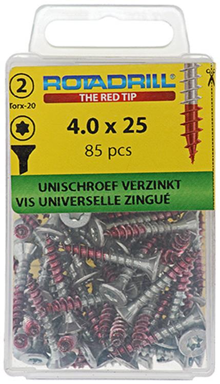 Rotadrill 1039934 - universeelschroef vktx vz 4.0x25mm (85) | 6 stuks