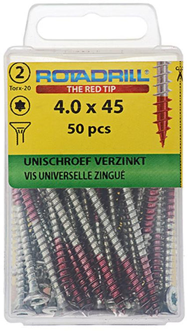Rotadrill 1039938 - universeelschroef vktx vz 4.0x45mm (50) | 6 stuks