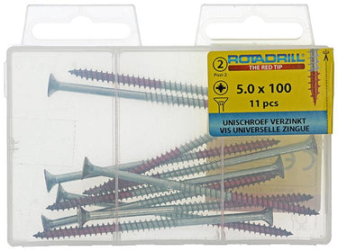 Rotadrill 1039822 - universeelschroef vk pzd vz 5.0x100mm (11) | 6 stuks