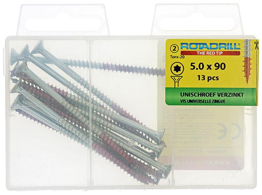 Rotadrill 1039953 - universeelschroef vktx vz 5.0x90mm (13) | 6 stuks
