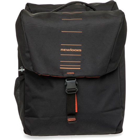 Newlooxs new looxs vigo 536.156mik2 zwart oranje dubbeltas mik 40l