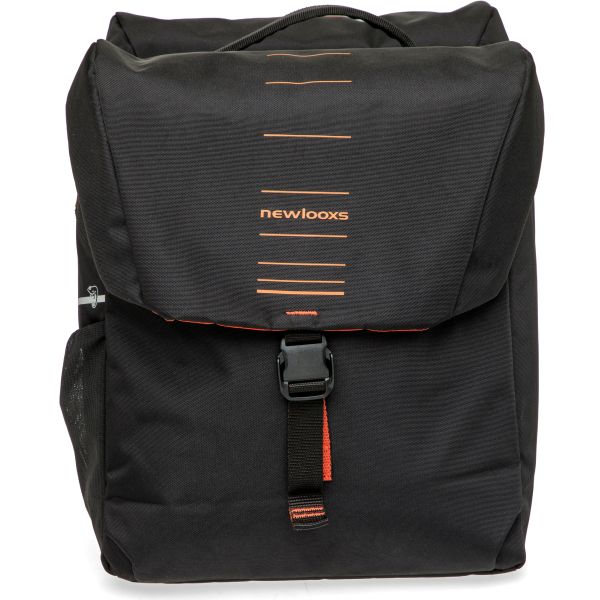 Afbeelding laden in galerijviewer, Newlooxs tas new looxs vigo dubbel | zwart oranje | mik 2.0 | 40l
