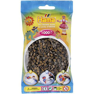 Hama strijkkralen chocoladebruin 1000 stuks