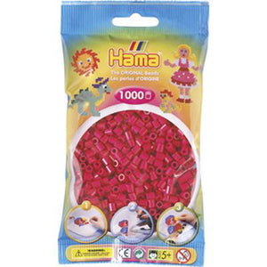 Hama strijkkralen 1000 stuks donkerroze | 5 stuks