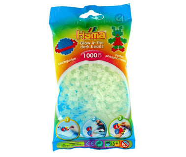 Hama strijkkralen glow in the dark 1000 stuks