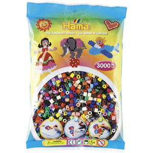 Hama strijkkralen 3000 stuks diverse kleuren | 5 stuks