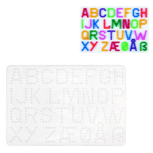 Hama strijkkralen grondplaat letters wit | 5 stuks