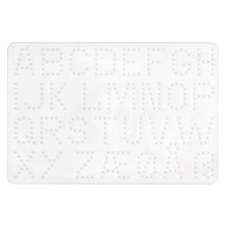 Hama strijkkralen grondplaat letters wit | 5 stuks