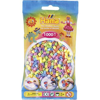 Hama strijkkralen pastelkleuren 1000 stuks