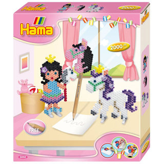 Load image into Gallery viewer, Hama strijkkralen complete set pony play 2000 stuks
