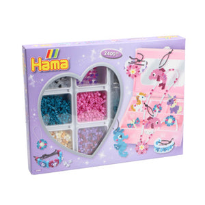 Merkloos sans marque hama - sieradenset strijkkralen paars – 2400 stuks