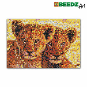 Ses creative beedz art strijkkralen leeuwenwelpen 30x45.5 cm 7000 stuks