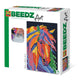 Ses beedz art - paard fantasie - 7000 strijkkralen - kunstwerk van strijkkralen - complete set inclusief grondplaten en strijkvel