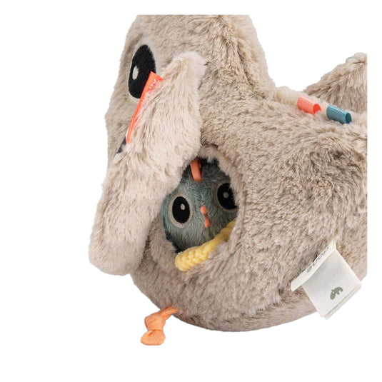 Done by deer hide seek activity toy - clucky - sand