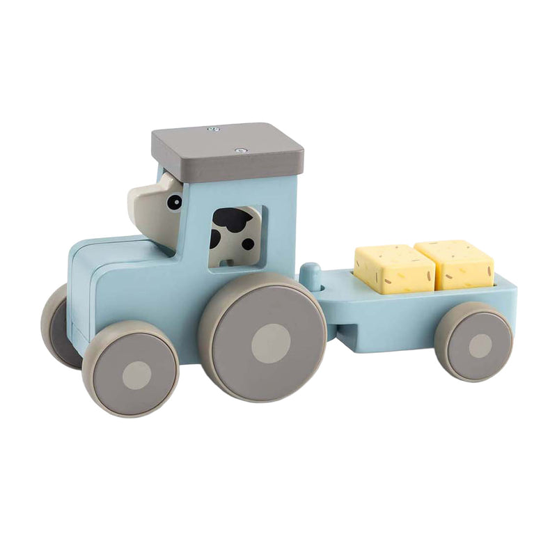 Load image into Gallery viewer, Done by deer tiny farm houten tractor dotti blauw
