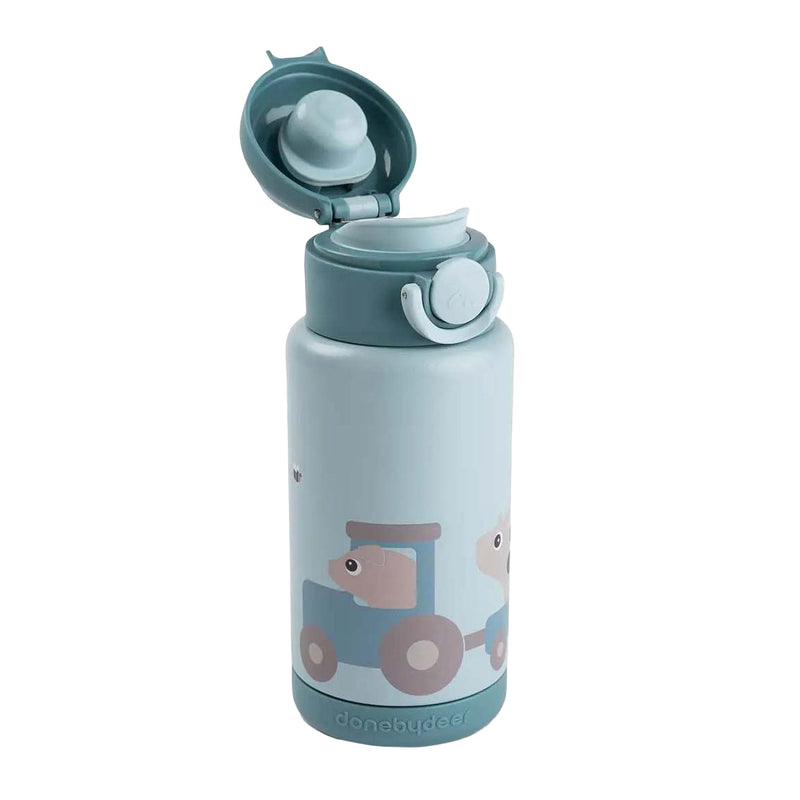 Load image into Gallery viewer, Done by deer geïsoleerde drinkfles tiny farm - blauw
