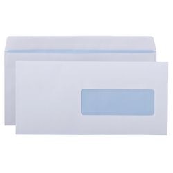 Witte-enveloppen viking 80g m2 229x114mm zelfklevende sluiting venster rechts