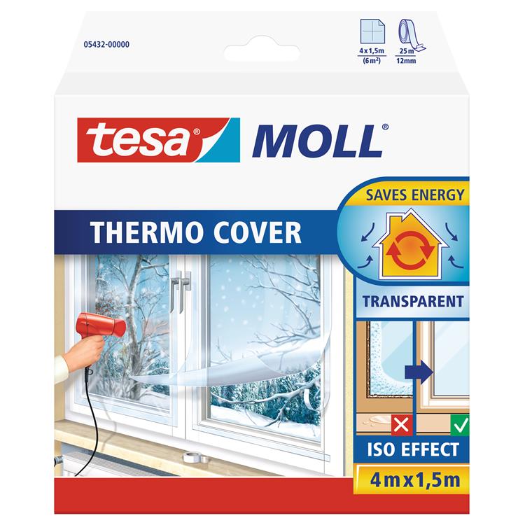 Afbeelding laden in galerijviewer, Tesa moll thermo cover pe raamisolatie folie - 4 x 1,5 meter
