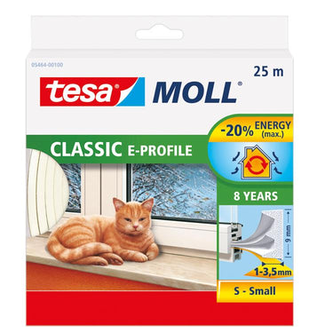 Tesa 1003331 - moll cl.e profiel wit 25m | 10 stuks