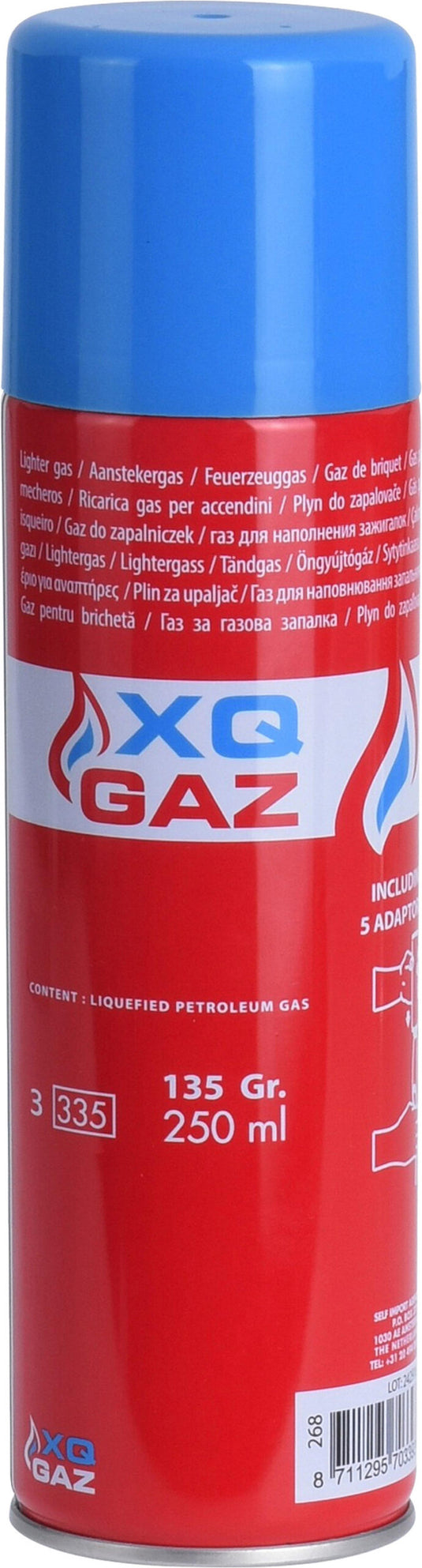 Xqmax aanstekergas navulling 250ml
