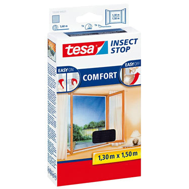 Tesa 1050474 - insect stop premium vliegenhorramen 1,3m x 1,5m zwart | 1 stuks