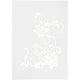 Viva decor flexibel sjabloon - bloemenpatroon - plastic sjabloon - diy knutsel sjablonen - tekensjabloon bloemen - a4 formaat - 210x297mm - 1 stuk