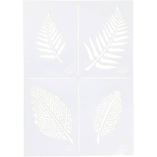 Viva decor flexibel sjabloon, bladeren, a4, vel 210x297 mm, 1 stuk