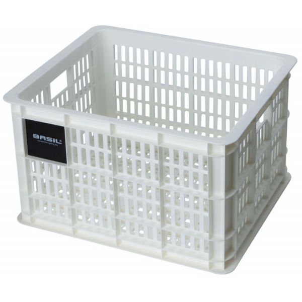 Load image into Gallery viewer, Basil fietskrat M - medium - 29.5 liter - wit
