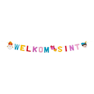 Boland letterslinger welkom sint