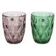 Drinkglas met relief 300ml doos a 8 ø8cm