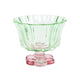 Drinkglas bloemvorm roze groen doos a 6 stuks ø10,8x9,3cm