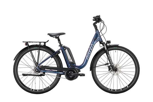 Kayza elektrische trekkingfiets tanana dry 3 mod. 22 ebike tanana dry 3 28 50 wave 8sp green sil.