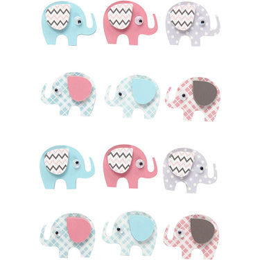 Http: www.cchobby.nl 3d-stickers-olifanten-h-25-mm-b-31-mm-dikte-7-mm-12-stuk-1-doos