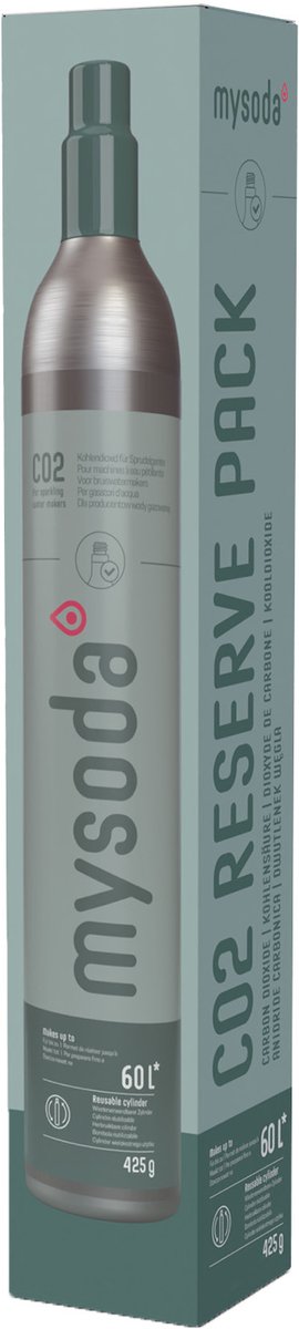 Mysoda bio-co2 cilinder- 60l - geschikt voor bijna alle bruiswatertoestellen