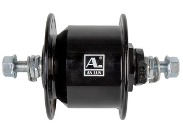 An lun anlun voornaaf naafdynamo 36g shimano comp vaste as zwart