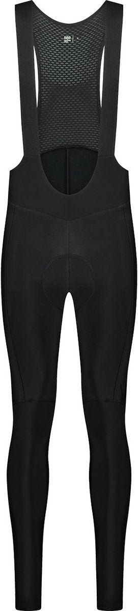 Bbb cycling thermal essence lange fietsbroek heren met zeem en bretels - thermo wielrenbroek - fiets broek winter- zwart - maat xxl - bbw-441