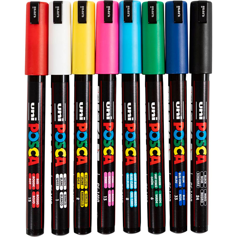 Load image into Gallery viewer, Https: www.cchobby.nl posca-marker-afm-pc-1mr-lijndikte-0-7-mm-extra-fijn-8-stuk-1-stuk
