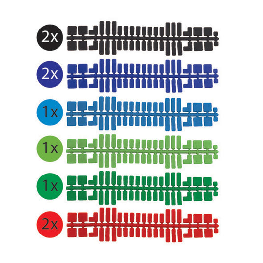 Ministeck uitbreidingsset kleurenstrips 9-delig 31663