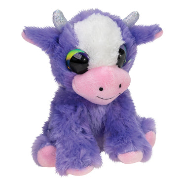 Lumo stars knuffel koe helina 15cm pluche speelgoed met grote ogen.