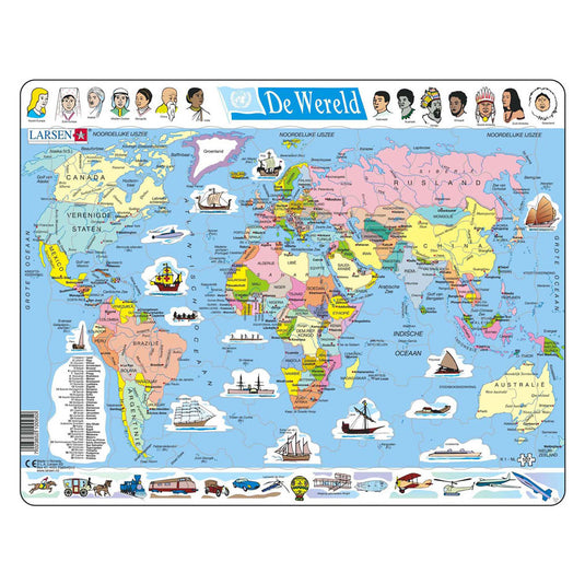 Selecta larsen kaart wereld, 107st.
