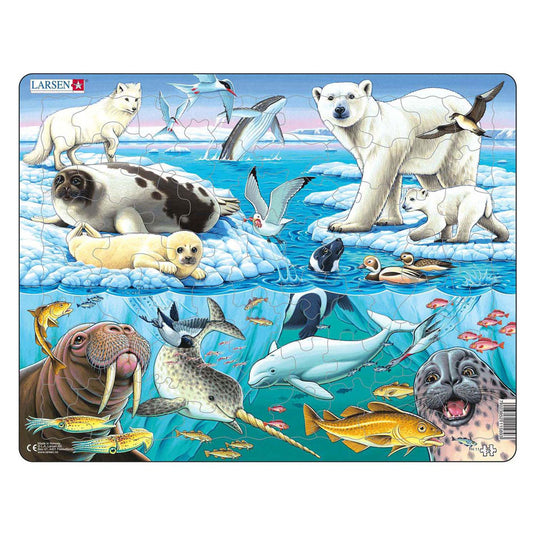 Selecta larsen legpuzzel dieren - pooldieren, 75st.