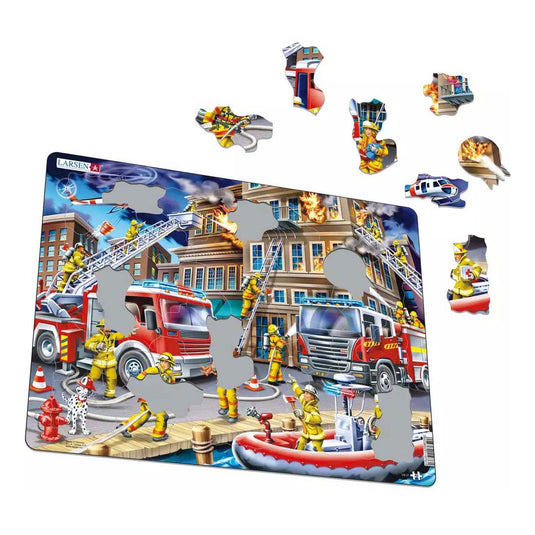 Selecta larsen legpuzzel de brandweermannen, 45st.